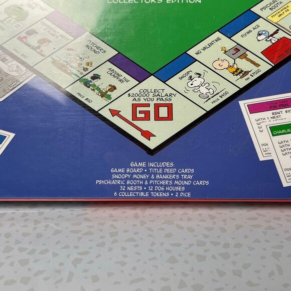 2002 Monopoly Peanuts Collector’s Edition Board Game USAopoly Snoopy - Picture 5 of 5